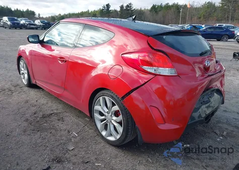 2013 Hyundai Veloster Base W/Black z USA, uszkodzony, nr VIN KMHTC6AD8DU095071